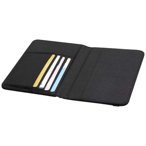 antracita chiné Funda RFID para pasaporte de RPET GRS