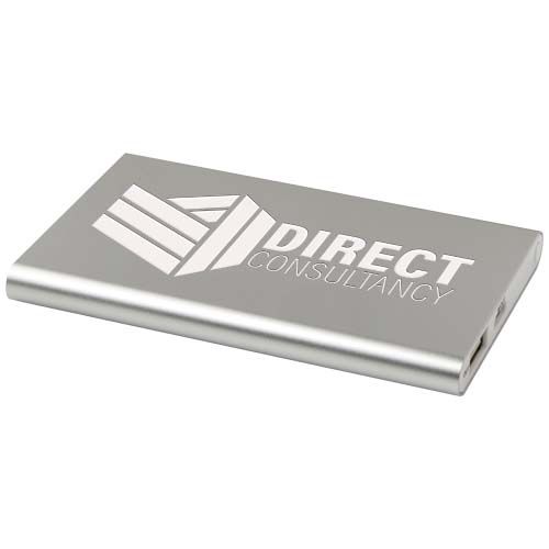 Batería externa tipo C de aluminio reciclado de 4000 mAh 