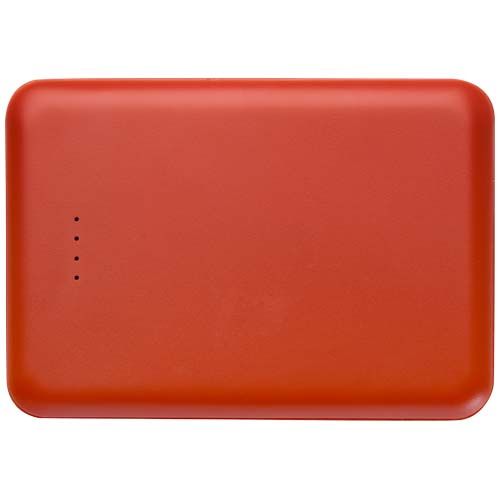 rojo de ladrillo Batería externa tipo C de plástico reciclado de 5000 mAh