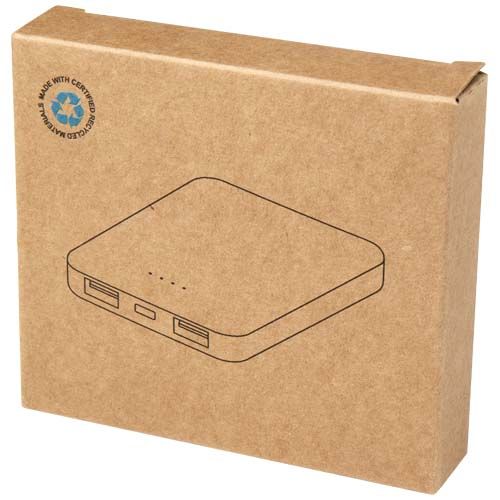 azul oscuro Batería externa tipo C de plástico reciclado de 5000 mAh