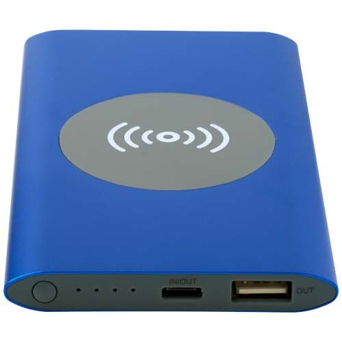 Batería externa inalámbrica tipo C de aluminio reciclado de 4000 mAh 
