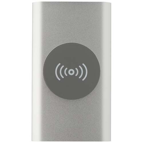 Batería externa inalámbrica tipo C de aluminio reciclado de 4000 mAh 