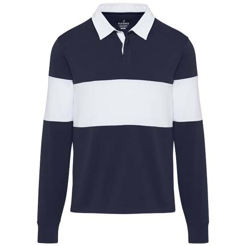 Sudadera tipo polo de rugby unisex 
