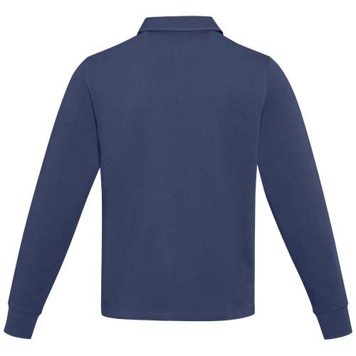 azul marino Sudadera tipo polo de rugby unisex