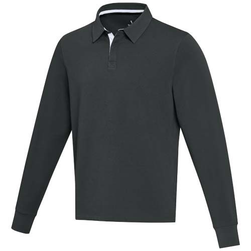 Sudadera tipo polo de rugby unisex 