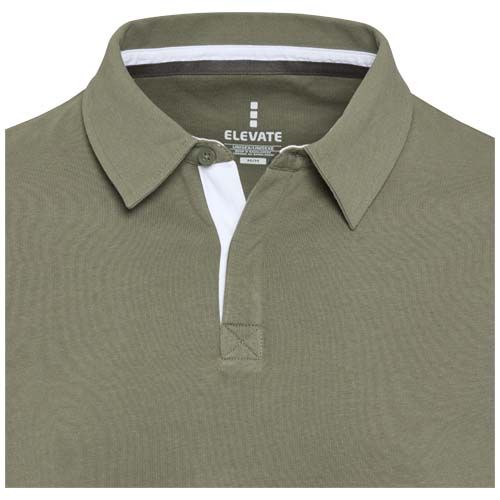 green Sudadera tipo polo de rugby unisex