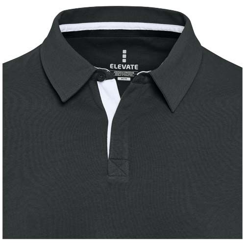 Sudadera tipo polo de rugby unisex 
