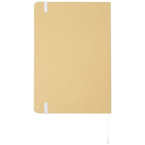 white Libreta de tapa dura A5 de cartón reciclado