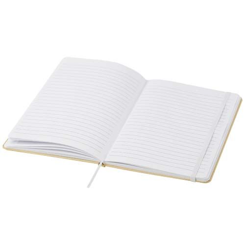 white Libreta de tapa dura A5 de cartón reciclado