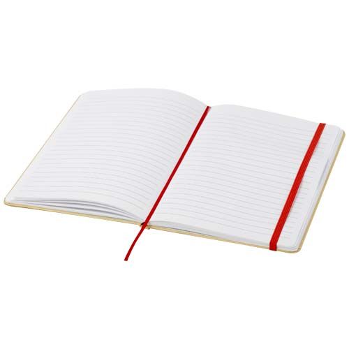 red Libreta de tapa dura A5 de cartón reciclado