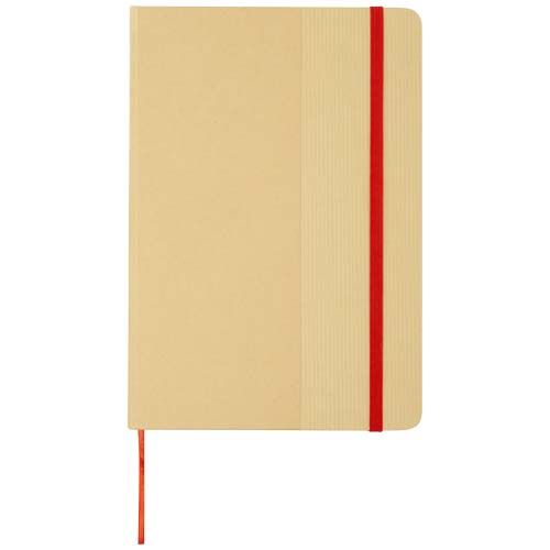 red Libreta de tapa dura A5 de cartón reciclado