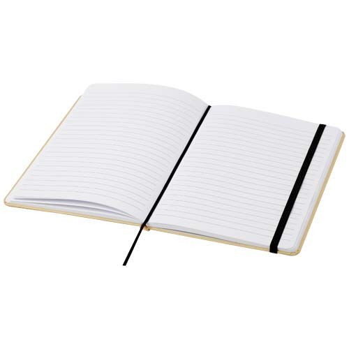 black Libreta de tapa dura A5 de cartón reciclado