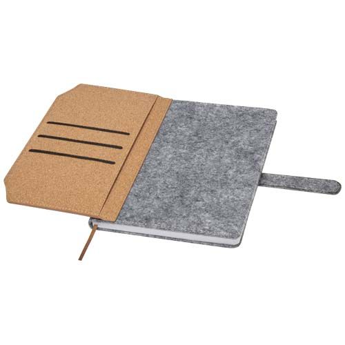 natural Libreta A5 de corcho y fieltro reciclado