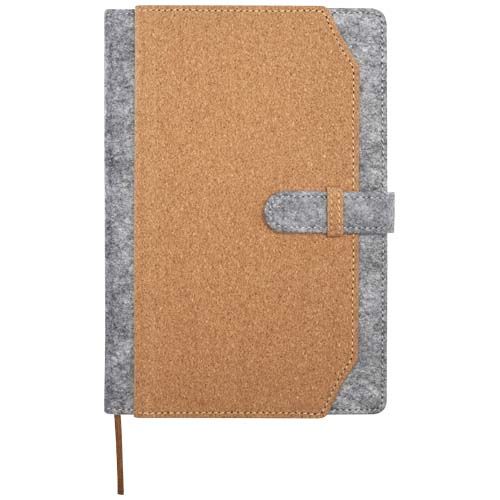 Libreta A5 de corcho y fieltro reciclado 