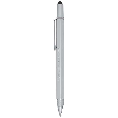 Stylo multifonction Dora en aluminium recyclé (encre noire) - 2