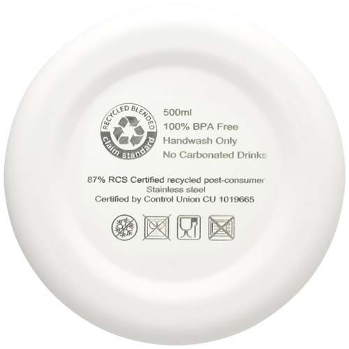 Bidón con aislamiento de cobre de 500 ml de acero inóxidable reciclado con certificado RCS 
