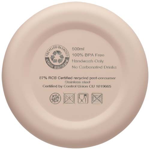 Bidón con aislamiento de cobre de 500 ml de acero inóxidable reciclado con certificado RCS 