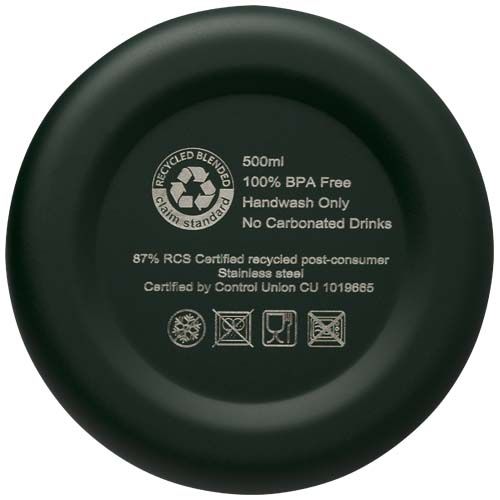 Bidón con aislamiento de cobre de 500 ml de acero inóxidable reciclado con certificado RCS 