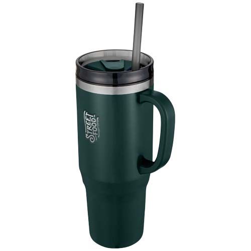 verde flash Vaso térmico con pajita de 1200 ml con certificado RCS
