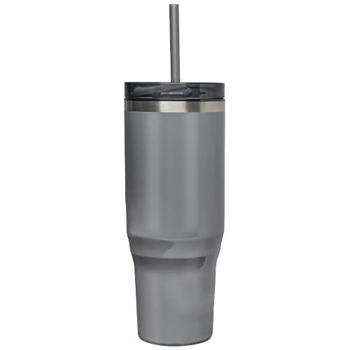 gray Vaso térmico con pajita de 1200 ml con certificado RCS