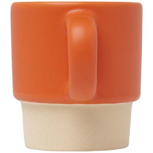 Taza de espresso apilable de 130 ml con fondo de arcilla 