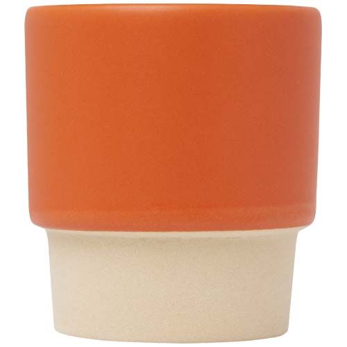 Taza de espresso apilable de 130 ml con fondo de arcilla 