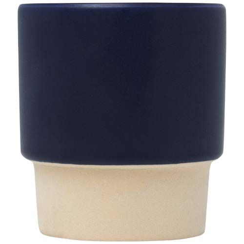 Taza de espresso apilable de 130 ml con fondo de arcilla 