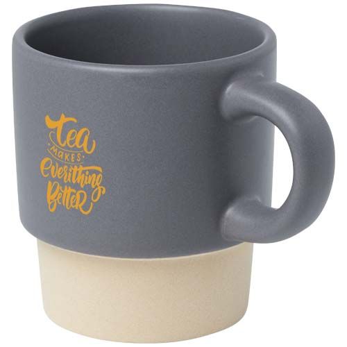 Taza de espresso apilable de 130 ml con fondo de arcilla 