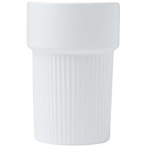 white Vaso de 340 ml con funda de bambú
