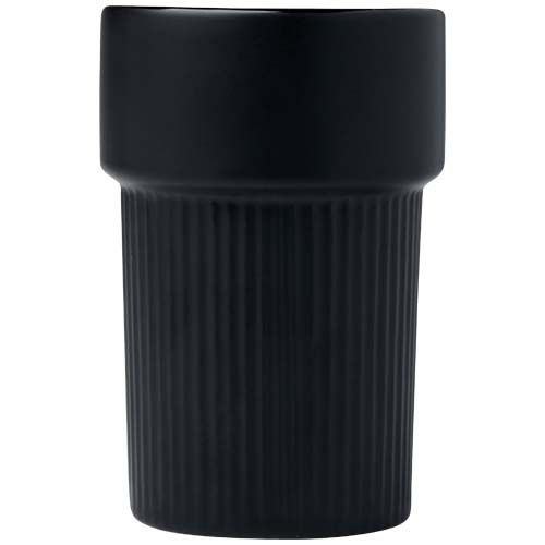 black Vaso de 340 ml con funda de bambú