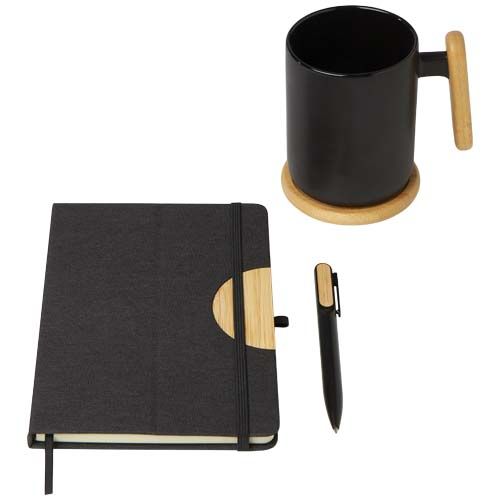 Coffret cadeau Laura avec carnet à couverture rigide A5 et stylo bille (encre noire) - 5