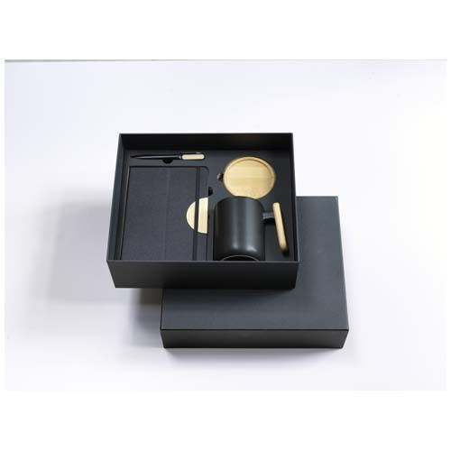 Coffret cadeau Laura avec carnet à couverture rigide A5 et stylo bille (encre noire) - 9