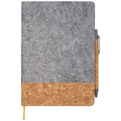 gris/natural Libreta de tapa dura A5