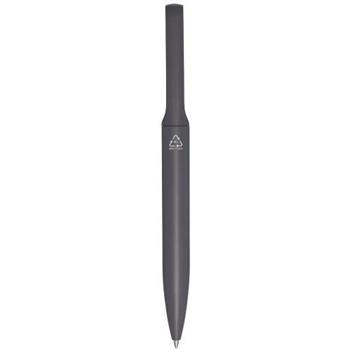 gris oscuro Bolígrafo de aluminio reciclado