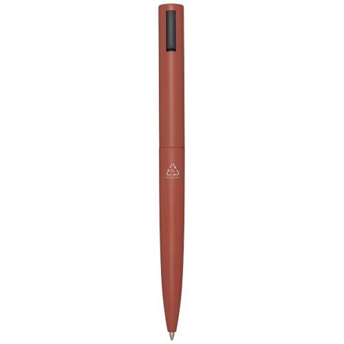 rojo de ladrillo Bolígrafo de aluminio reciclado