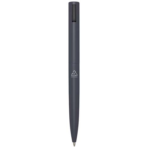 gris oscuro Bolígrafo de aluminio reciclado
