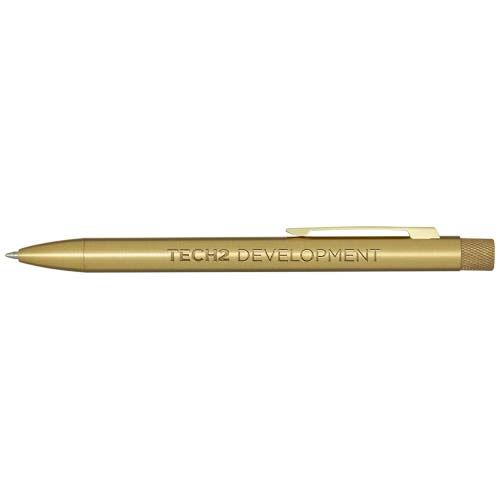Stylo bille en laiton recyclé Beatriz (encre bleue) - 2