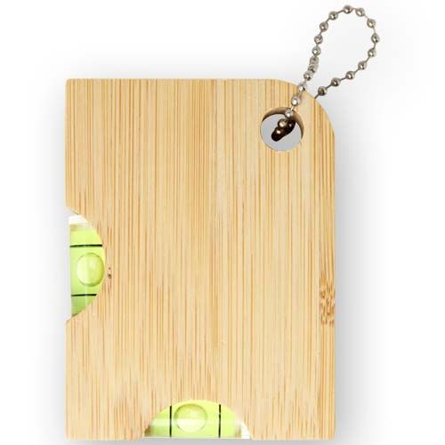 Abrebotellas de bambú con nivel 