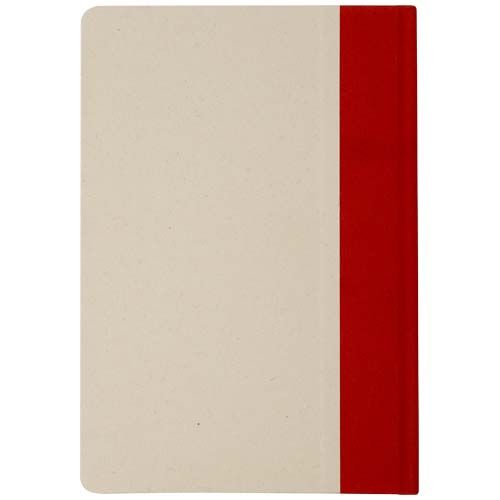 rojo de ladrillo Libreta de tapa dura A5 de papel de caña de azúcar