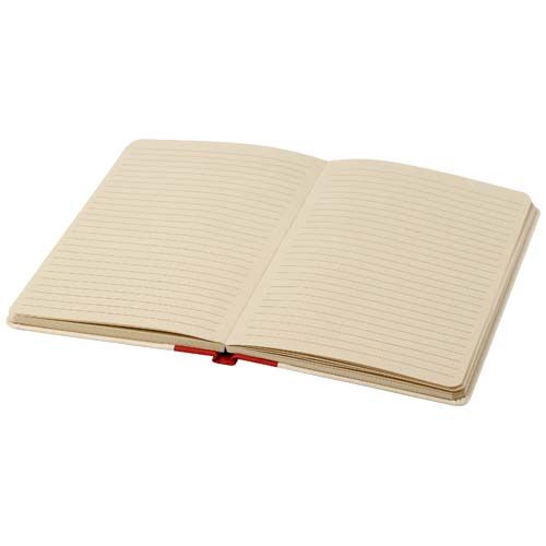 rojo de ladrillo Libreta de tapa dura A5 de papel de caña de azúcar