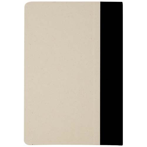 black Libreta de tapa dura A5 de papel de caña de azúcar