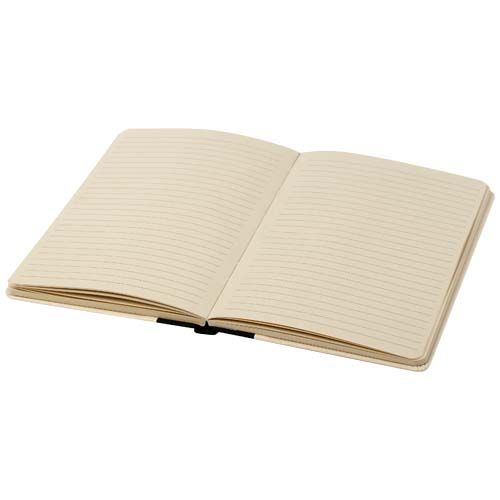 black Libreta de tapa dura A5 de papel de caña de azúcar