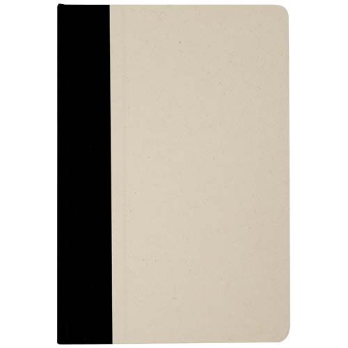 black Libreta de tapa dura A5 de papel de caña de azúcar