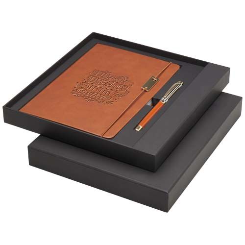 Ensemble Legato comprenant carnet A5, stylo bille et stylo roller (encre bleue) - 2