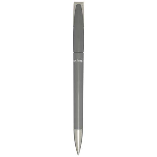 gray Bolígrafo de plástico reciclado