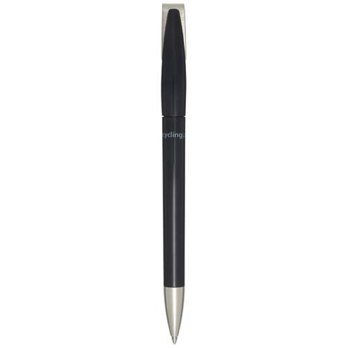 black Bolígrafo de plástico reciclado
