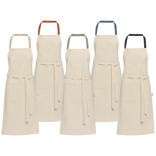 Delantal de algodón reciclado de 200 g/m² 