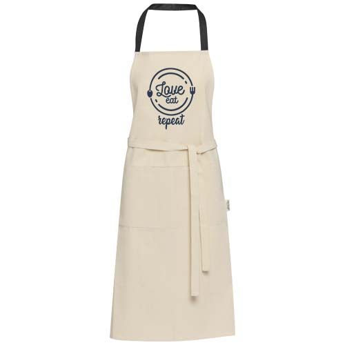 Delantal de algodón reciclado de 200 g/m² 