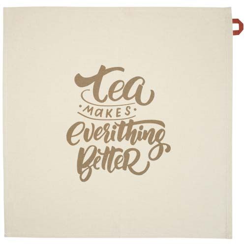 rojo de ladrillo Paño de cocina de algodón reciclado de 200 g/m²