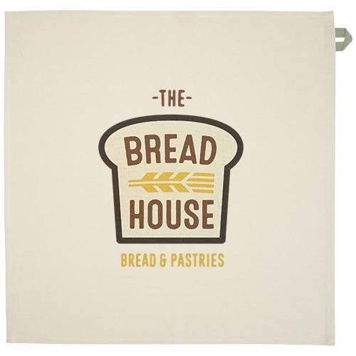 verde chiné Paño de cocina de algodón reciclado de 200 g/m²